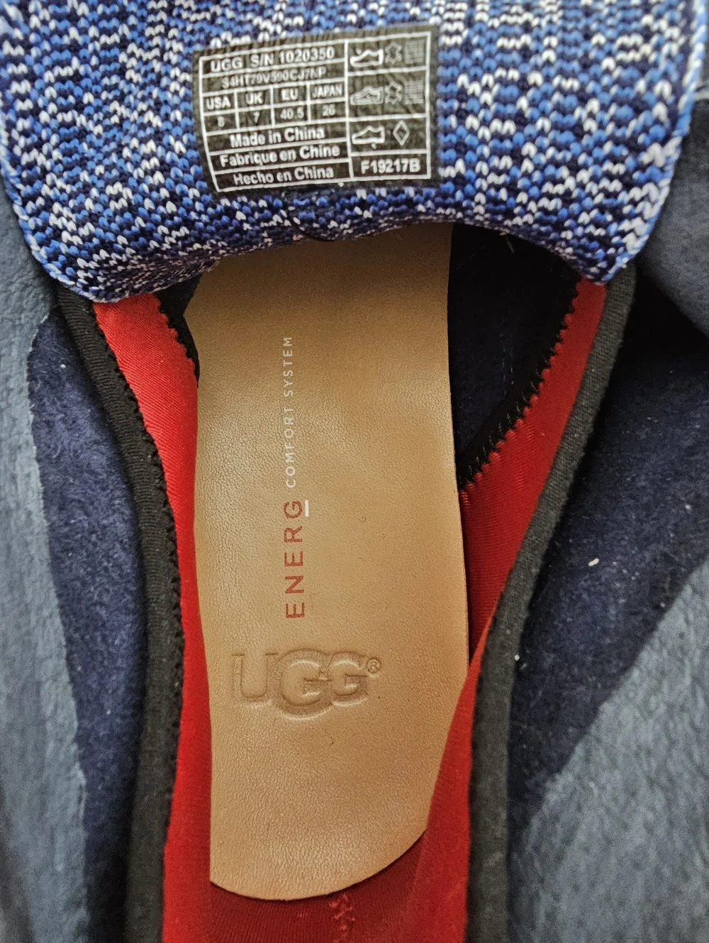 UGG Men’s Freamon Hyperweave 2.0 Chukka Sneaker Boots Navy Blue Size 8 NEW